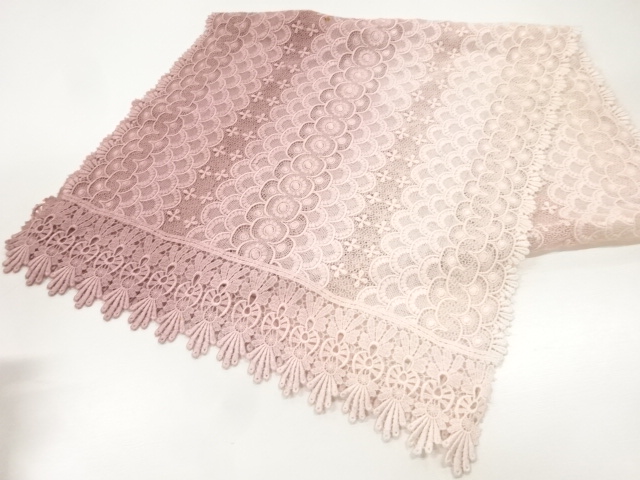 レース抽象模様暈しショール